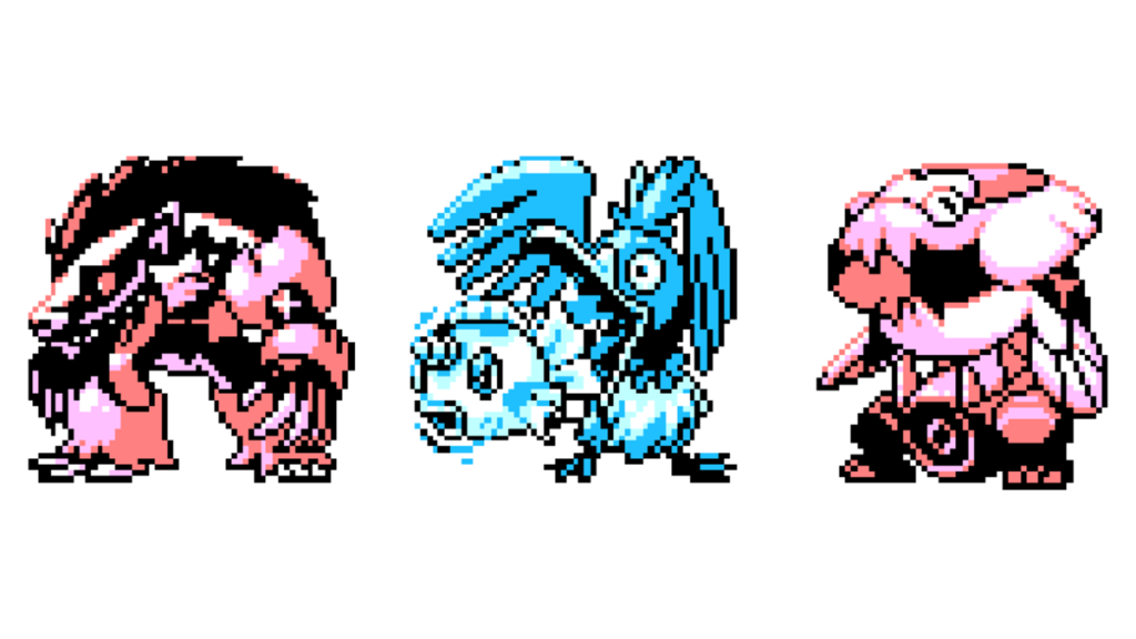 Pixel Artist visualizes a modern Pokemon with Game Boy graphics